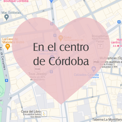 Mapa con la ubicación aproximada de Atelier (Centro de Córdoba)